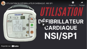 vidéo utilisation défibrillateur NSI/SP1